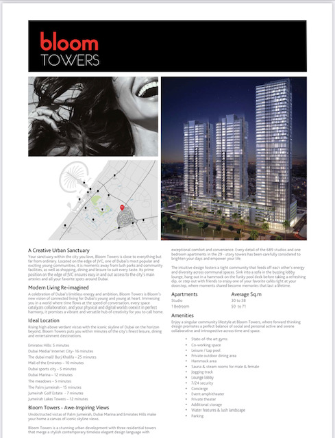 Bloom Tower &#8211; 1 Bedroom